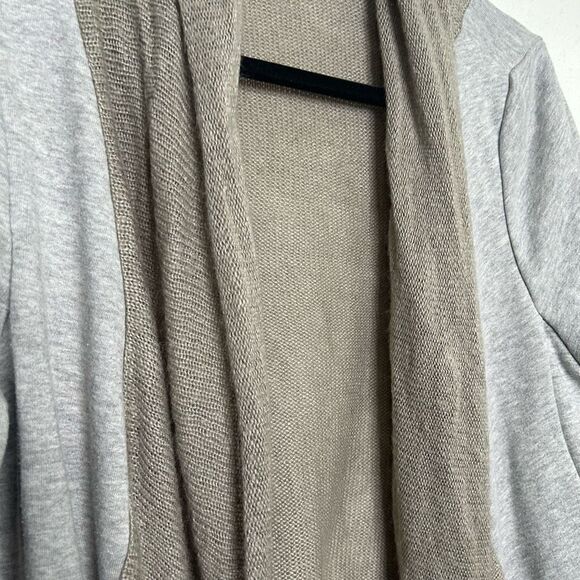Soft Surroundings Women’s Gray Colorblock Hi Low Cardigan Size L - Picture 5 of 14